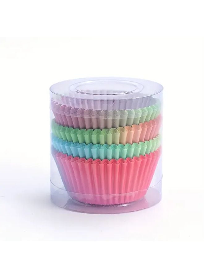 300PCS Gradient Color Cake Paper Cups Set Muffin Baking Tools Oven Home - Image 2
